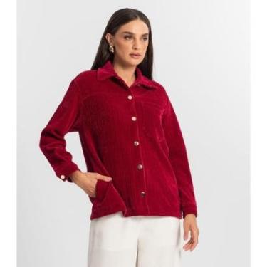 Imagem de Casaco Feminino Veludo Cotelê Endless Vermelho-Feminino