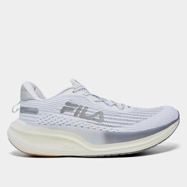 Imagem de Tênis Fila Racer Speedzone Feminino, Branco, Prata, 33