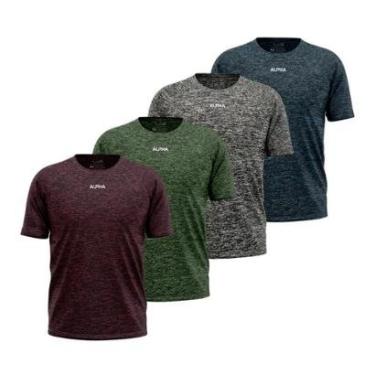 Imagem de Kit 4 Camisetas Dry Alpha Co Masculina-Masculino
