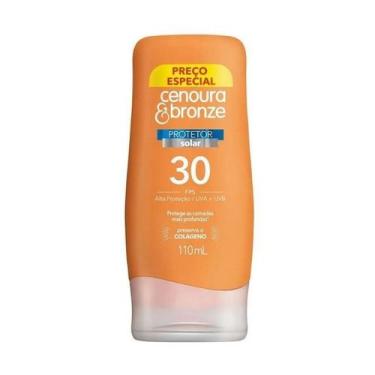 Imagem de Protetor Solar Fps 30 Cenoura E Bronze 110ml validade mês 7 - Cenoura 