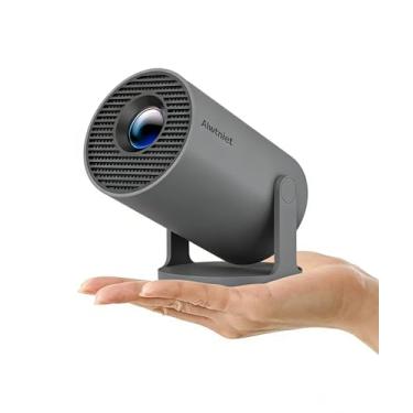 Imagem de Mini Projetor Portatil 5G Wifi 6 BT 5.0 Android 11, Projetor 4K 1080P Full HD Suporte 8000 Lumens, Projetor Led Auto de Correcção Trapezóide Horizontal, 180°Girável Projector para Telefónico