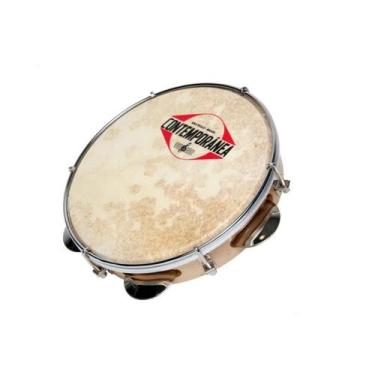 Imagem de Pandeiro 10 Contemporanea 20C Couro