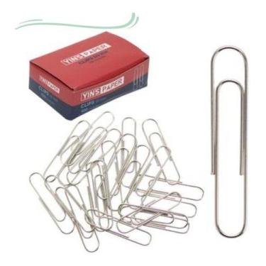 Imagem de Kit 10 Caixas Clips Galvanizados Com 100 Unidades cada 28mm - Art Hous