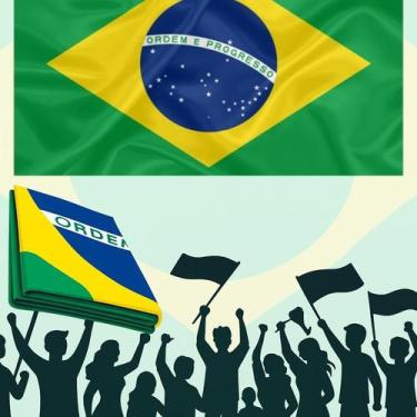Imagem de Kit 2 Bandeiras Do Brasil 300X200CM Atacado Envio Imediato - Lar Prese
