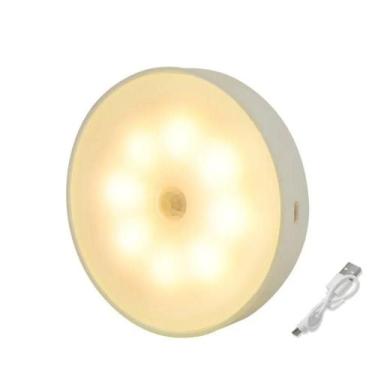 Imagem de Luminária Led Sem Fio Com Sensor De Presença - Praticidade E Economia 