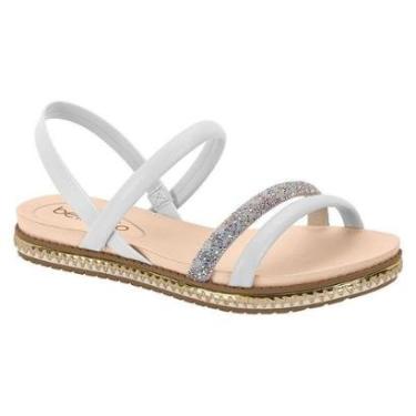 Imagem de Sandalia Feminina Beira Rio Papete Strass Pedraria Conforto-Feminino