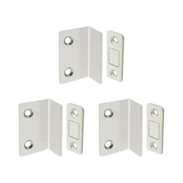 Imagem de Fechador Magnético Forte Para Portas 20-1PCS, Trava De Armário Sem Fur