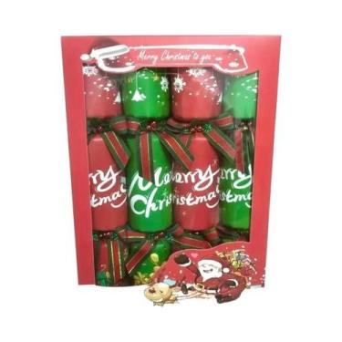 Imagem de Bolachas De Natal (8 Peças) Com Chapéus De Festa E Cartões De Piada  L