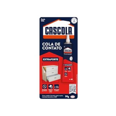 Imagem de Cascola Extra sem Toluol, Cola de Contato de Alta Resistência, Adesivo de Contato de Secagem Rápida, 1x30g