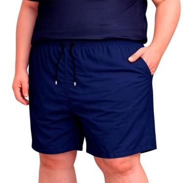 Imagem de Bermuda Tactel Plus Size Masculina Com Elastano G1 ao G5 Elastico Cint