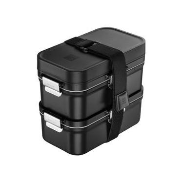 Imagem de MARMITA TERMICA ZWILLING RETANGULAR 800ML EM PLASTICO PRETO 1030913