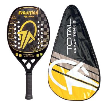 Imagem de Raquete Beach Tennis Carbono 18k Total Evolution + Capa-Unissex