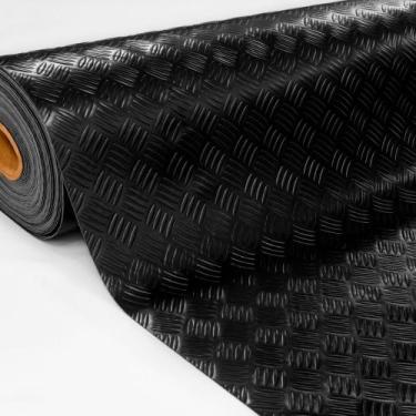 Imagem de Piso Vinilico Pe Galinha Preto Foco Rolo 2,00x25m Vinil PVC - Plast.co