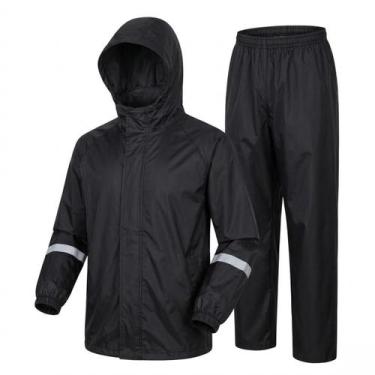 Imagem de Capa De Chuva Moto E Bicicleta Conjunto Calca Jaqueta Grossa Escudo Co