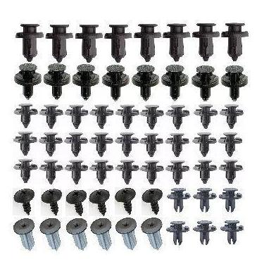 Imagem de kit 61 presilha parabarro parachoque nissan sentra versa tiida