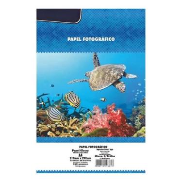 Imagem de Papel Fotográfico Microporoso Com Brilho A4 100 Folhas 260g Branco - M