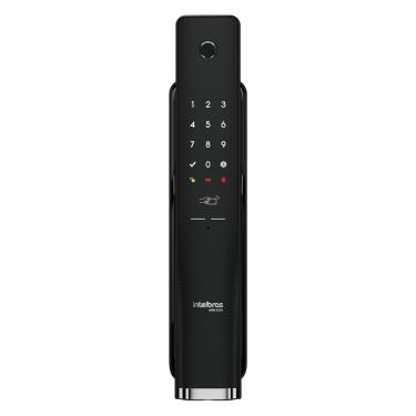 Imagem de Fechadura Inteligente Push & Pull de Embutir MFR 6300 Preta Intelbras