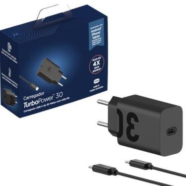 Imagem de Carregador Turbo 30w USBC Compatível com Xiaomi Samsung Motorola GaNFa