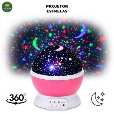 Imagem de Luminária Galáxia Projetor Céu Estrelado LED RGB Rotação 360 Decorativ