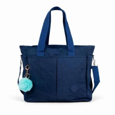 Imagem de Bolsa Feminina Grande Tote Nylon Impermeável Ombro Transversal Multi B