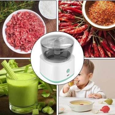 Imagem de Mini Processador de Alimentos C/ Batededor de Ovos Carregável 250ml - 