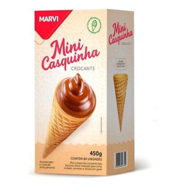 Imagem de Mini Casquinha Sorvete Crocante 60 Uni Cx 450g - Marvi
