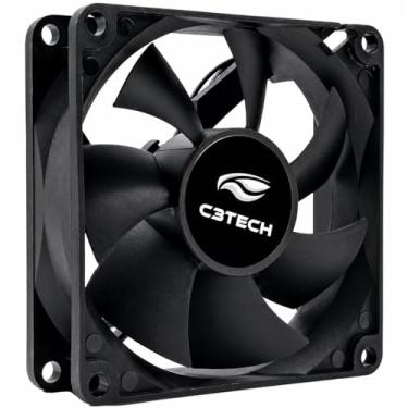 Imagem de Cooler Fan C3Tech F7-100BK Storm 12x12x2.5 cm Preto - Rolamento FDB 12v 1200RPM
