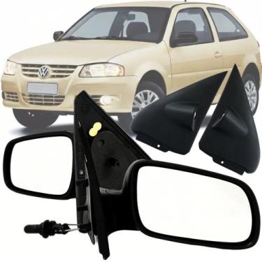 Imagem de Par Retrovisor e Acabamento Gol Parati G3 G4 2000 2001 2002 a 2013 201