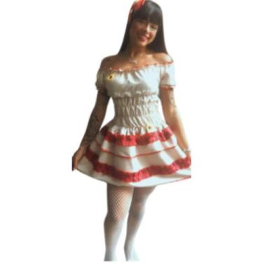 Imagem de Fantasia Maria Bonita Feminina Junina - Adulto - Genérico