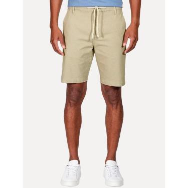 Imagem de Bermuda Aramis Masculina Chino Cotton Sarja Cadarço Cáqui Mescla-Masculino