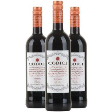 Imagem de Vinho Tinto Codici Puglia Rosso 750ml (3 und)