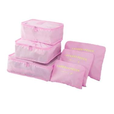 Imagem de Kit Conjunto de 6 Peças Necessair Saco de Viagem Organizador Cobertor 