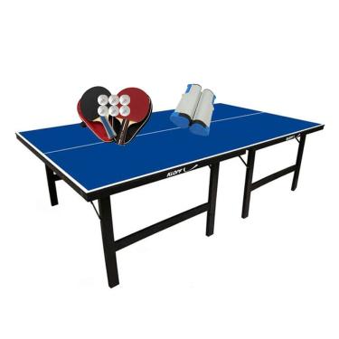 Imagem de MESA PING PONG MDP 18mm 1002 KLOPF + 2 Kits c/ Estojos + Rede Retrátil