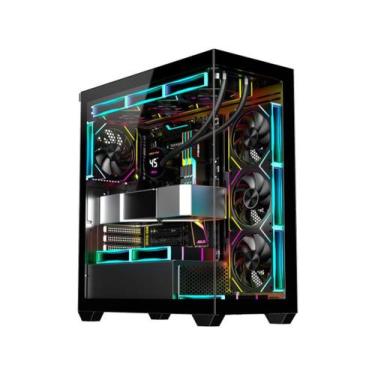 Imagem de Gabinete Gamer K-mex Aquário CG-36DY ATX Torre Negra S/ Fans - K-mex I