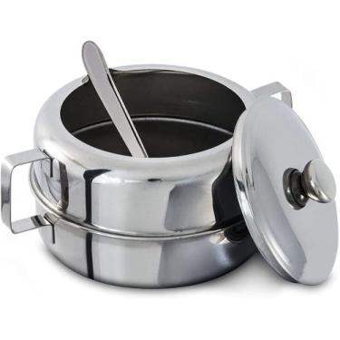 Imagem de Açucareiro Inox com Colher 300g Brinox - 1629/100