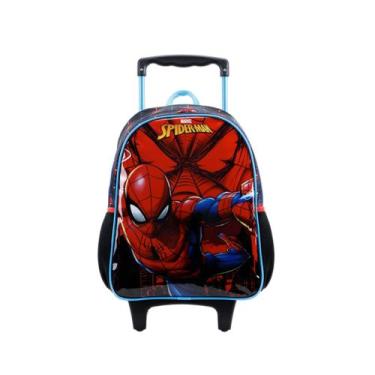 Imagem de Mochila com Rodinha Média Tamanho 14 Spider-Man Homem Aranha X2 Xeryus