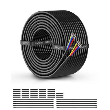 Imagem de Fio NAOEVO, calibre 16, 4 condutores, 16 AWG, 4 núcleos, PVC trançado