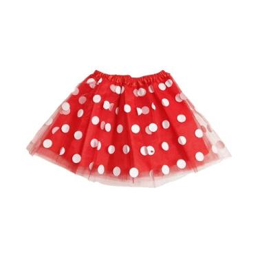 Imagem de Saia TUTU Infantil De Malha Com Poás, Vestido De Dança Leve E Brilhant