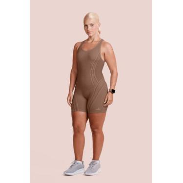 Imagem de Macaquinho Lupo LSport Max Feminino, Ls castanho, G