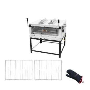 Imagem de Forno Gás Industrial Infra Refratária Roma Inox Firiv110 + 2 Grades Ex