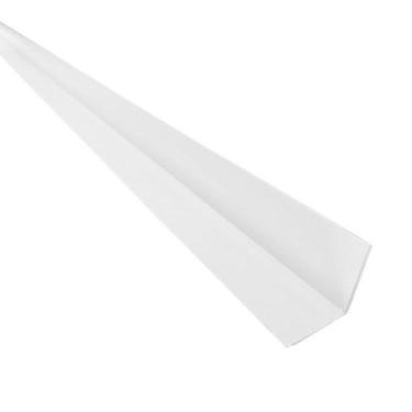 Imagem de Kit 5 Cxs 75m Cantoneira L PVC Protetor de Canto 25x25mm Barra 300cm B