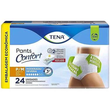 Imagem de Roupa Íntima Descartável Tena Pants Confort P/M 24 unidades