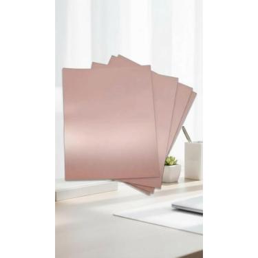 Imagem de Papel Perolado Rosé Gold A4 180g 50 Folhas - Congratulations Store