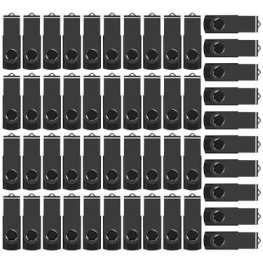 Imagem de Pendrives USB AreTop 4 GB, pacote com 100 unidades, USB 2.0, preto
