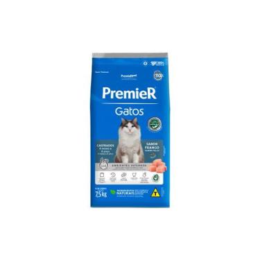 Imagem de Ração Premier Gatos Castrados 6 Meses A 6 Anos Frango 7,5kg - Premier 