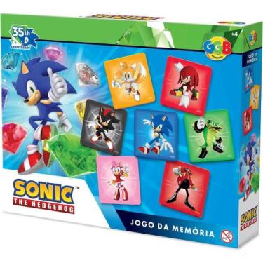 Imagem de Jogo da Memoria Sonic 48 Pecas - GGB PLAST