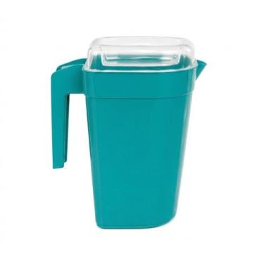 Imagem de Kit 10 Jarras Plástica 1800Ml Tampa Antivazamento Livre Bpa Alça Ergon