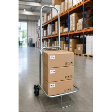 Imagem de Carrinho Para Carga Até 45kg Multiuso Dobrável Reforçado - Carrinho de