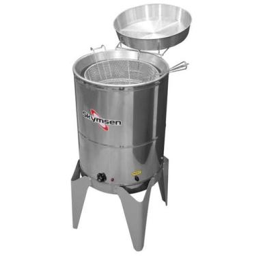 Imagem de Fritadeira Elétrica Água e Óleo 24L 1 Cuba Inox FC-704636 5000W Skymse