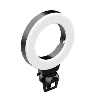 Imagem de CL06 Mini 4 Polegadas LED Ring Light Clip-on Laptop Vídeo Conferência 3 Modos 3200K-6500K Dimmable USB Powered para Live Streaming Online Education Meeting